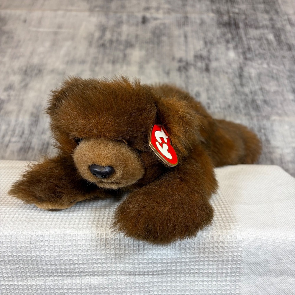 Vintage 1996 Ty Baby Paws Brown Bear Plush Stuffed Animal Heart Tag 12 Inch